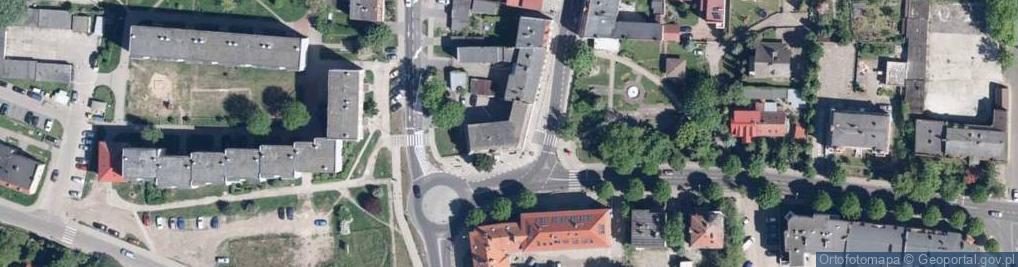 Zdjęcie satelitarne Wspólnota Mieszkaniowa przy ul.Szczecińskiej 1 w Gryfinie