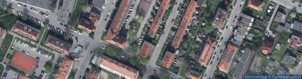 Zdjęcie satelitarne Wspólnota Mieszkaniowa przy ul.T.Kościuszki 16 w Oleśnicy