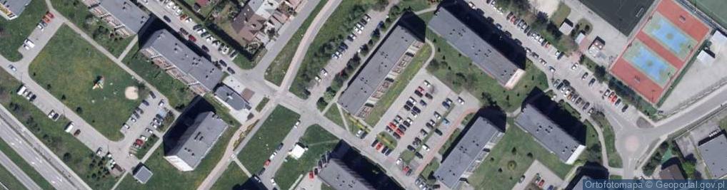 Zdjęcie satelitarne Wspólnota Mieszkaniowa przy ul.Ułanów 9 w Knurowie