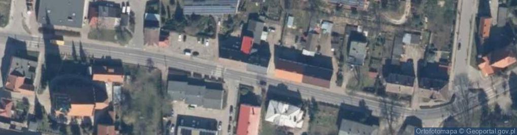 Zdjęcie satelitarne Wspólnota Mieszkaniowa przy ul.Wąskiej 12 w Resku