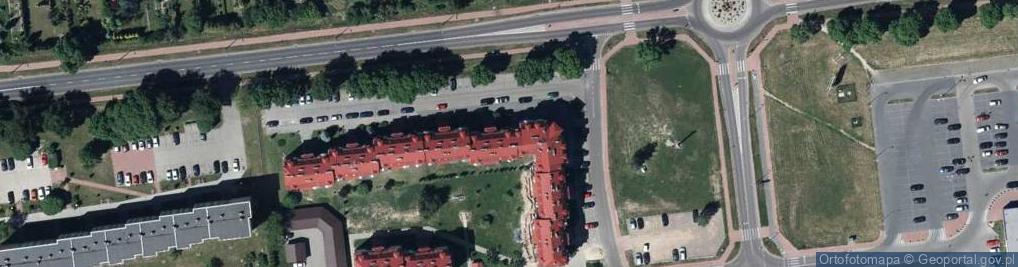 Zdjęcie satelitarne Wspólnota Mieszkaniowa przy ul.Wisznickiej 103 w Radzyniu Podlaskim
