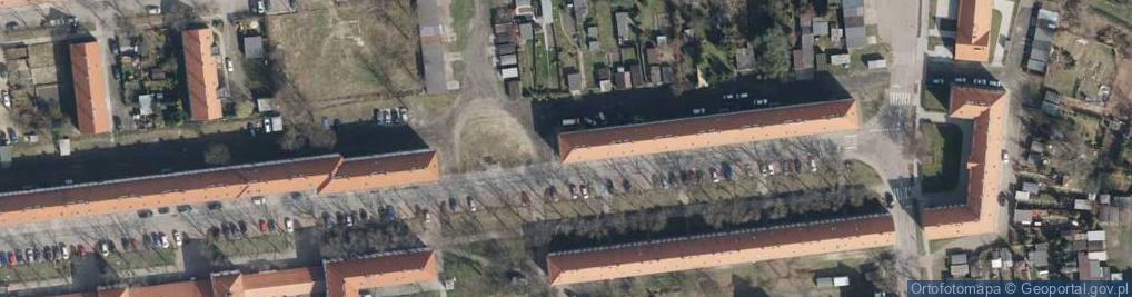 Zdjęcie satelitarne Wspólnota Mieszkaniowa przy ul.Wolności 27-39 w Gliwicach