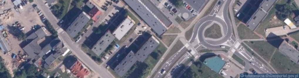 Zdjęcie satelitarne Wspólnota Mieszkaniowa przy ul.Wyspiańskiego nr 6-8 w Bobolicach