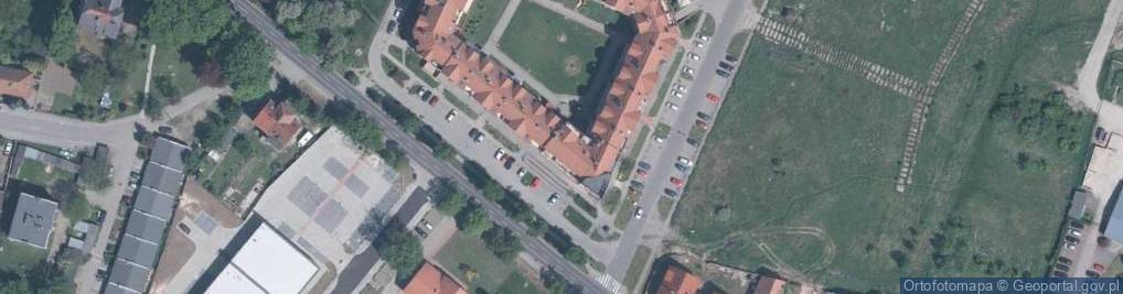 Zdjęcie satelitarne Wspólnota Mieszkaniowa przy Ulicy 1-Maja 40 55-080 Kąty Wrocławskie