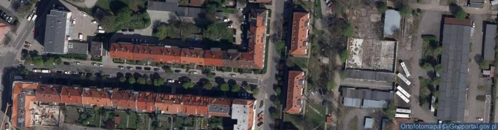 Zdjęcie satelitarne Wspólnota Mieszkaniowa ul.A.Struga 25 Zgorzelec