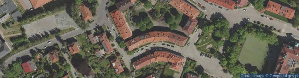 Zdjęcie satelitarne Wspólnota Mieszkaniowa ul.Bogusławskiego 7 Jelenia Góra
