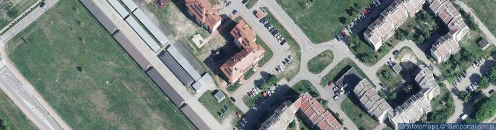 Zdjęcie satelitarne Wspólnota Mieszkaniowa ul.Brzeska 57I Międzyrzec Podlaski