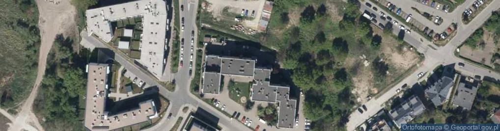 Zdjęcie satelitarne Wspólnota Mieszkaniowa ul.Brzozowa 7 A -7I w Wysokiej