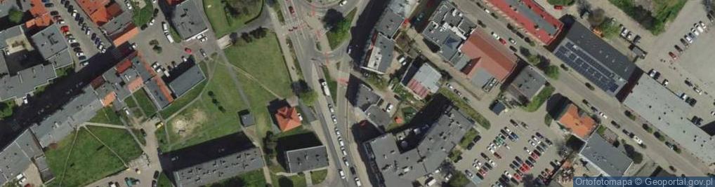Zdjęcie satelitarne Wspólnota Mieszkaniowa ul.Chrobrego 11, Oława