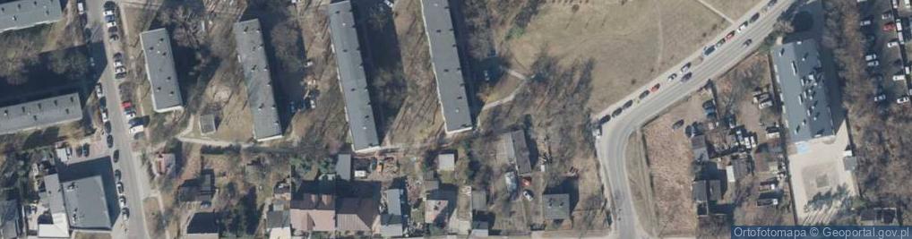 Zdjęcie satelitarne Wspólnota Mieszkaniowa ul.Gojawiczyńskiej 5 w Łodzi