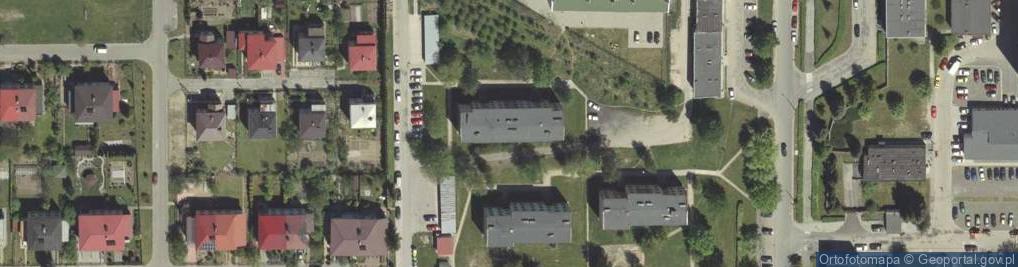 Zdjęcie satelitarne Wspólnota Mieszkaniowa ul.J.Zamoyskiego 147D w Janowie Lubelskim