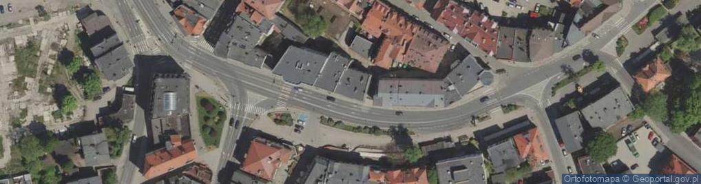 Zdjęcie satelitarne Wspólnota Mieszkaniowa ul.Karkonoska 22 Jelenia Góra