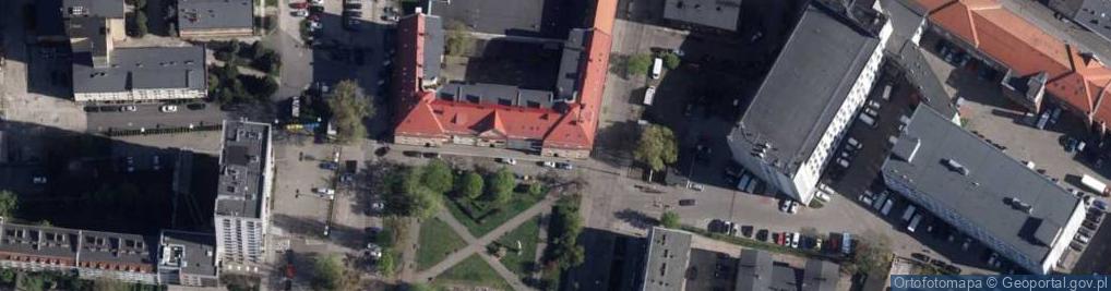 Zdjęcie satelitarne Wspólnota Mieszkaniowa ul.Kaszubska 18, Pomorska 73, Plac Kościuszki 2, 4, 6 w Bydgoszczy