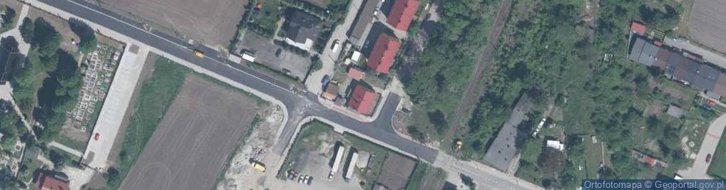 Zdjęcie satelitarne Wspólnota Mieszkaniowa ul.Kolejowa 1, 3, 3A, 5, 5A, 6, 7 Kobierzyce