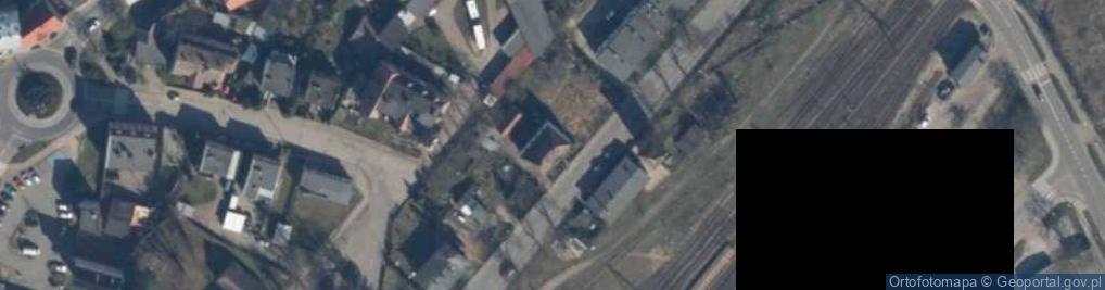 Zdjęcie satelitarne Wspólnota Mieszkaniowa ul.Kolejowa 4 Łobez
