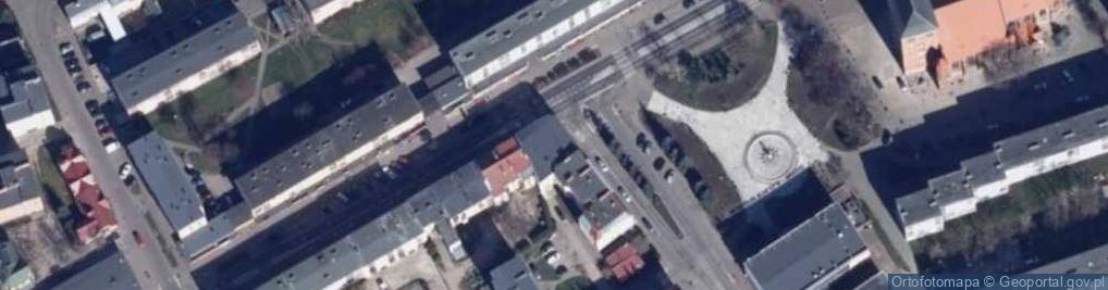 Zdjęcie satelitarne Wspólnota Mieszkaniowa ul.Kolejowa 49 73-210 Recz