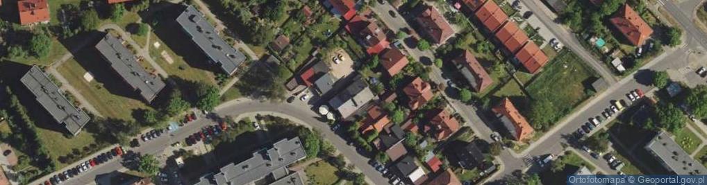 Zdjęcie satelitarne Wspólnota Mieszkaniowa ul.Lubańska 20-22-24-26-28 w Bolesławcu