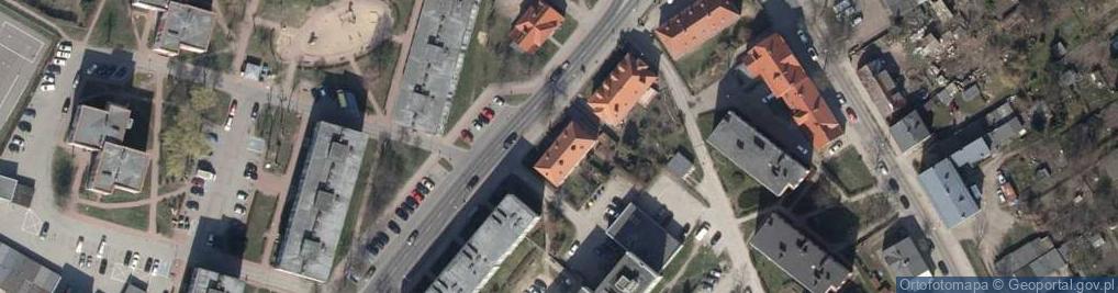 Zdjęcie satelitarne Wspólnota Mieszkaniowa ul.Mierosławskiego 9 w Szczecinku