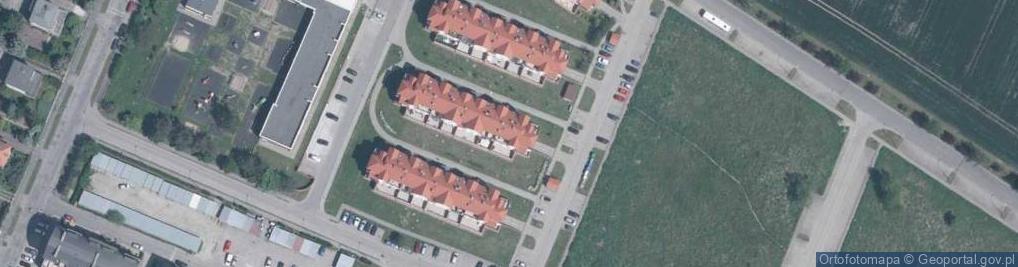 Zdjęcie satelitarne Wspólnota Mieszkaniowa ul.Modrzewiowa 8/10/12 Kąty Wrocławskie