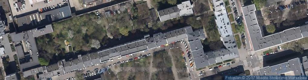 Zdjęcie satelitarne Współnota Mieszkaniowa ul.Narbutta 44