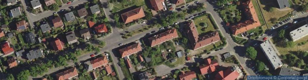 Zdjęcie satelitarne Wspólnota Mieszkaniowa ul.Okrzei 30 Bolesławiec