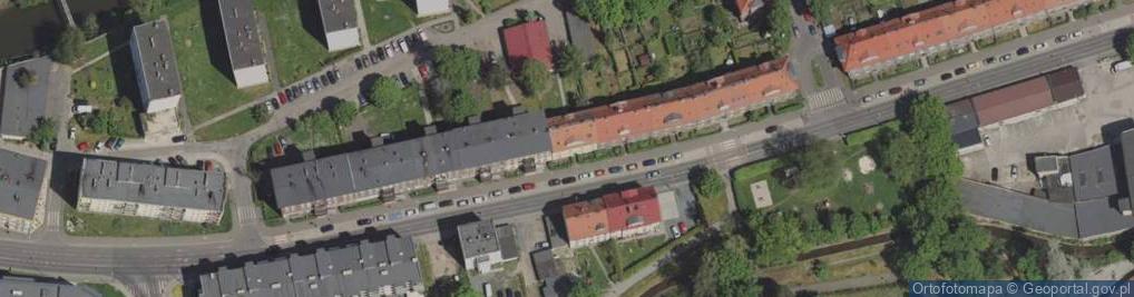 Zdjęcie satelitarne Wspólnota Mieszkaniowa ul.Osiedle Robotnicze 27 w Jeleniej Górze