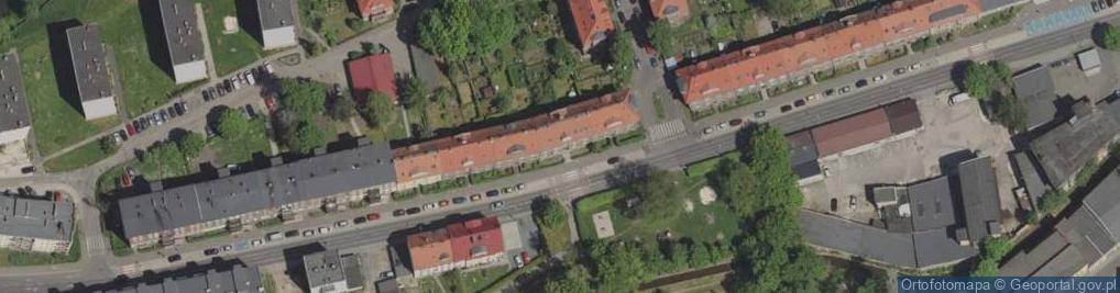 Zdjęcie satelitarne Wspólnota Mieszkaniowa ul.Osiedle Robotnicze 33 w Jeleniej Górze
