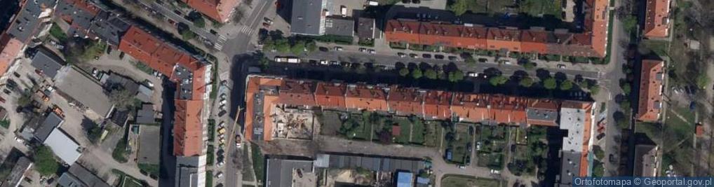 Zdjęcie satelitarne Wspólnota Mieszkaniowa ul.Sienkiewicza 20 Zgorzelec