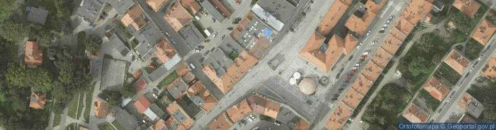 Zdjęcie satelitarne Wspólnota Mieszkaniowa ul.Sienkiewicza 3, 59-225 Chojnów