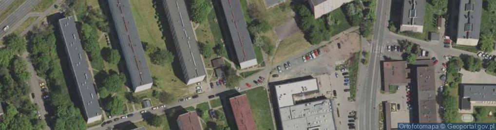 Zdjęcie satelitarne Wspólnota Mieszkaniowa ul.Szymanowskiego 7 B Jelenia Góra