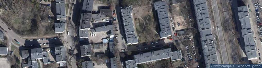 Zdjęcie satelitarne WSPÓLNOTA MIESZKANIOWA UL.WAPIENNA 35 W ŁODZI