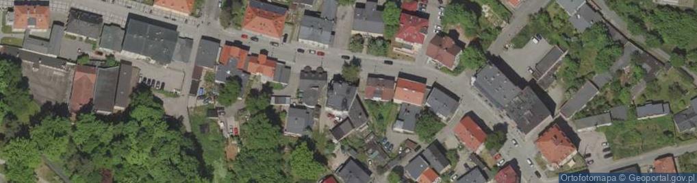 Zdjęcie satelitarne Wspólnota Mieszkaniowa ul.Wita Stwosza 13 Jelenia Góra