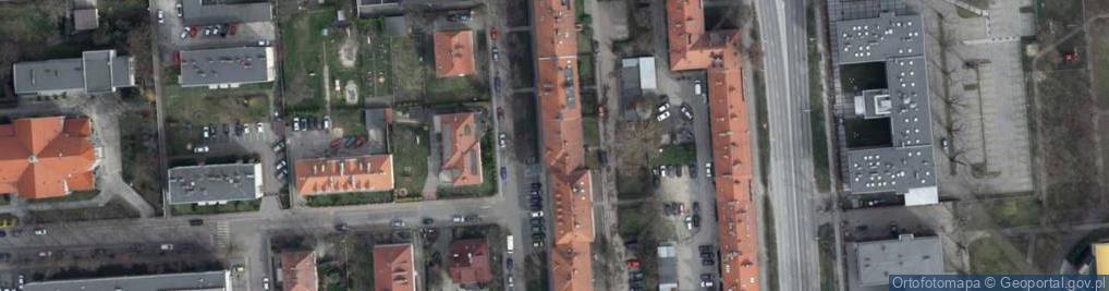 Zdjęcie satelitarne Wspólnota Mieszkaniowa ul.Wojska Polskiego nr 8 w Niemodlinie