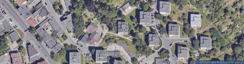 Zdjęcie satelitarne Wspólnota Mieszkaniowa ul.WZG.Grota-Roweckiego 3, Jelenia Góra