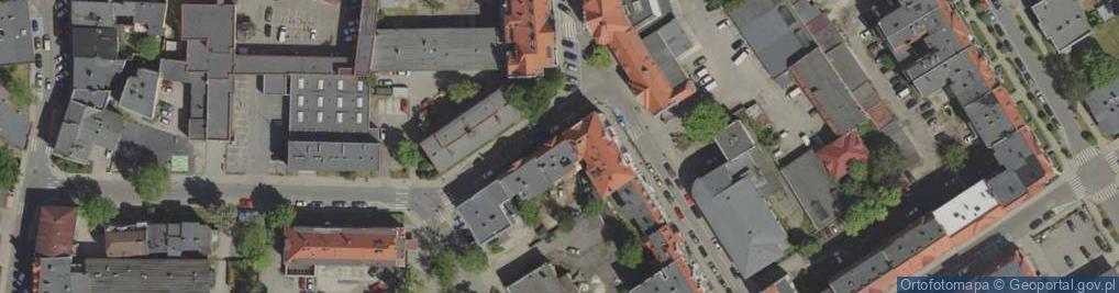 Zdjęcie satelitarne Wspólnota Mieszkaniowa ul.Zielona 7, 8, 9, 10, Jelenia Góra