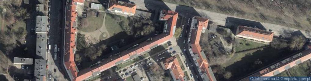 Zdjęcie satelitarne Wspólnota Mieszkaniowa Zielona 21 w Szczecinie