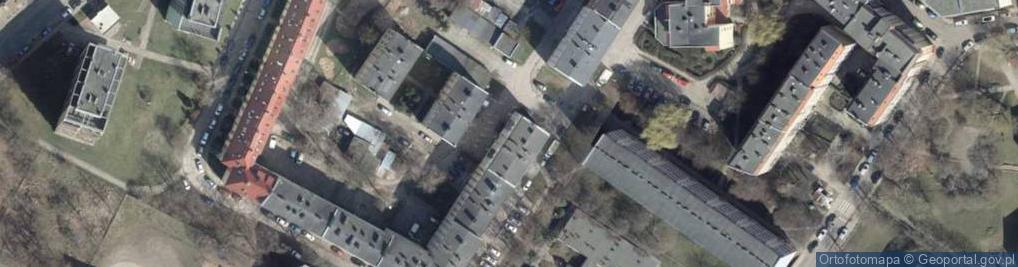 Zdjęcie satelitarne Wspólnota Mieszkanowa przy ul.Cegielskiego 17 Oficyna i w Szczecinie