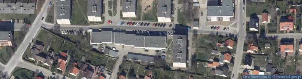 Zdjęcie satelitarne Wspólnota Właścicieli Lokali Użytkowych Nieruchomości Położonej przy ul.Kilińskiego 7 w Szczecinku