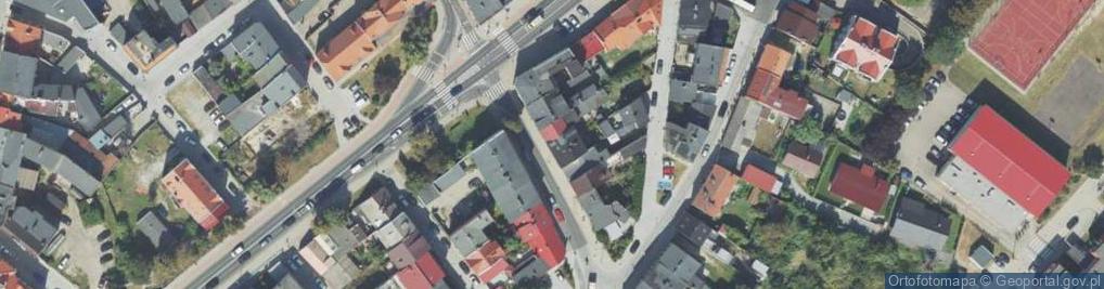 Zdjęcie satelitarne Wypożyczylniy Sprzętu Video i Handel Okrężny