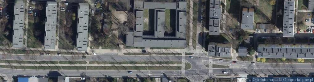 Zdjęcie satelitarne XX Liceum Ogólnokształcące im J Słowackiego