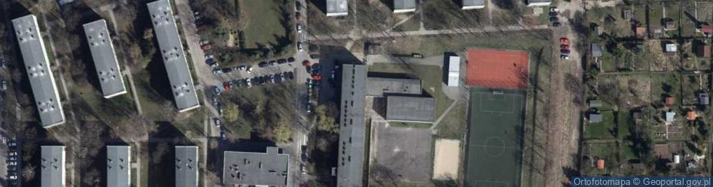 Zdjęcie satelitarne XXV Liceum Ogólnokształcące im S Żeromskiego