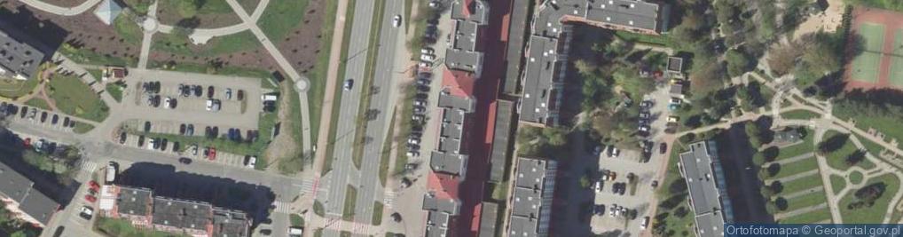 Zdjęcie satelitarne Yacht Club Arcus w Łomży
