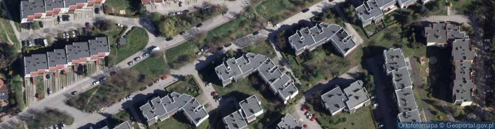 Zdjęcie satelitarne z D Projektowania i Usług Technicznych z Zakresu Bud i Ciepłownictwa Kominex