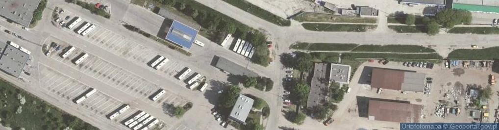 Zdjęcie satelitarne Zajezdnia autobusowa MPK Płaszów