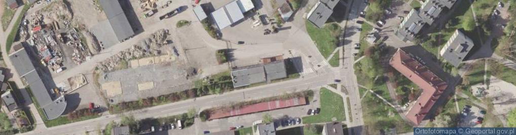 Zdjęcie satelitarne Zakład Inżynierii Miejskiej w Łaziskach Górnych