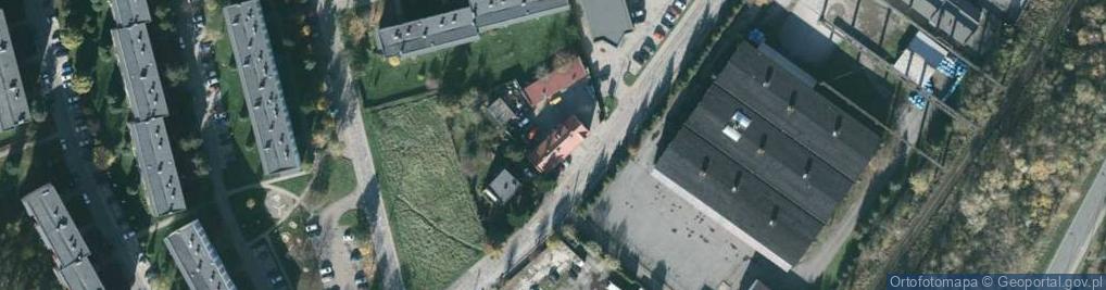 Zdjęcie satelitarne Zakład Konserwacyjno Remontowo Budowlany Baza Krzuś Ryszard Kochman Henryk Zagóra Roman Wandzel Zenon