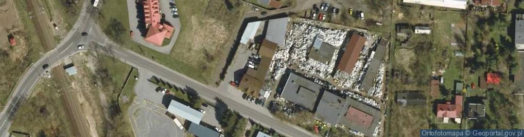 Zdjęcie satelitarne Zakład Oczyszczania Miasta w w Dymek i J Igielski