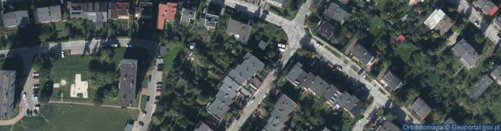 Zdjęcie satelitarne Zakład Usług Pożarniczych i Bezpieczeństwa Pracy Ogniochronix Maria Kamińska Michał Kamiński Regina Słoń Jacek Słoń