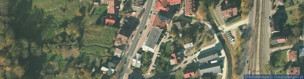 Zdjęcie satelitarne Zakład Wodociągów i Kanalizacji w Krynicy Zdroju