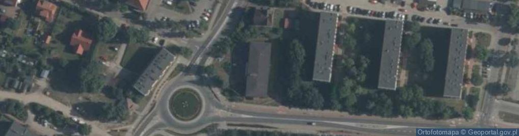 Zdjęcie satelitarne Zakładowa OSP w Piskich Zakładach Przemysłu Sklejek w Piszu